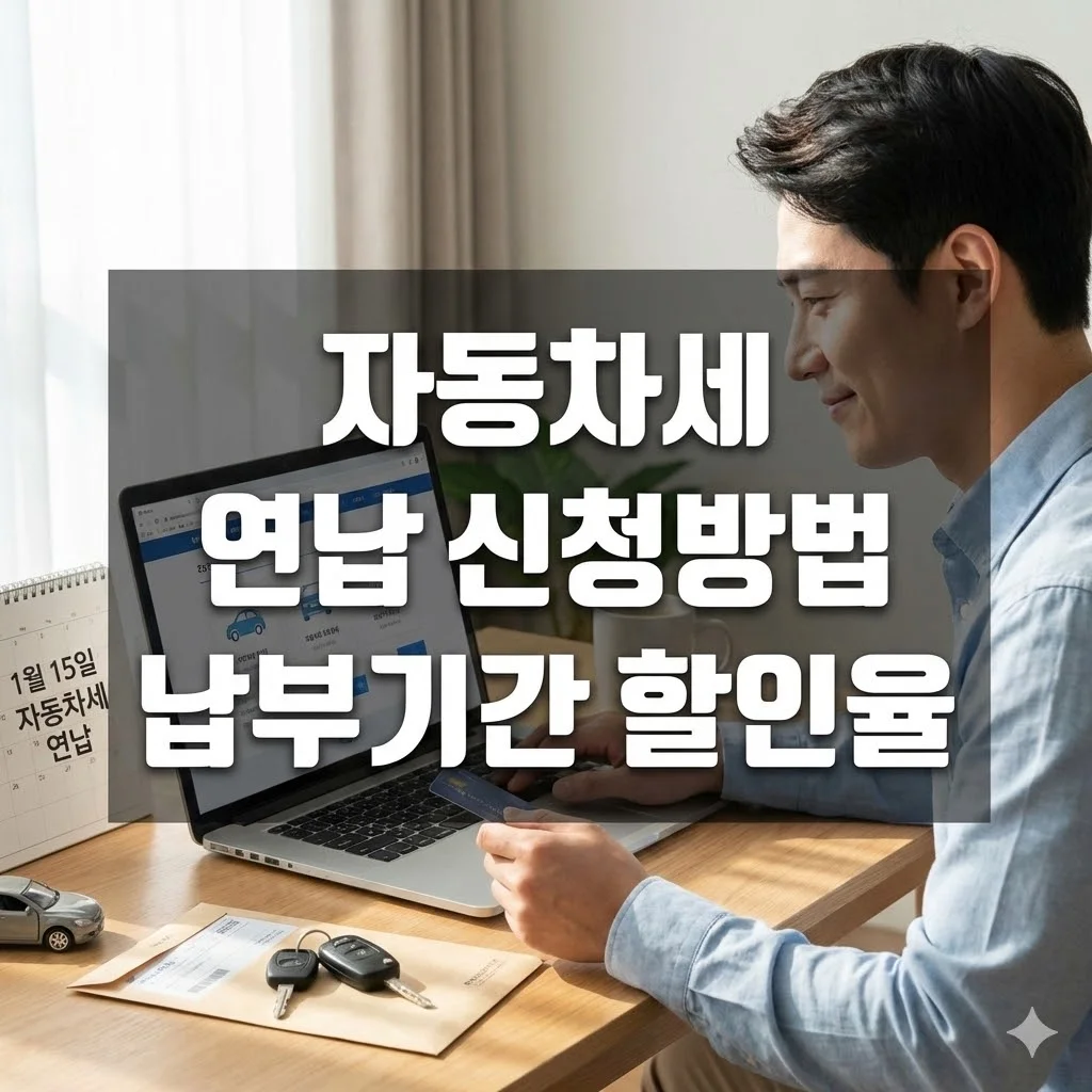 자동차세 연납 신청방법 납부기간 할인율 - 자동차세 연납 신청방법 납부기간 할인율