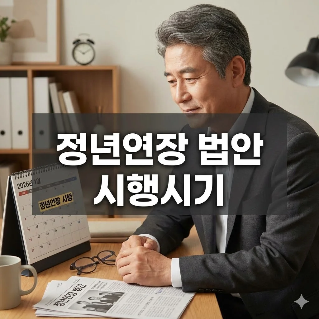 정년연장 법안 시행시기