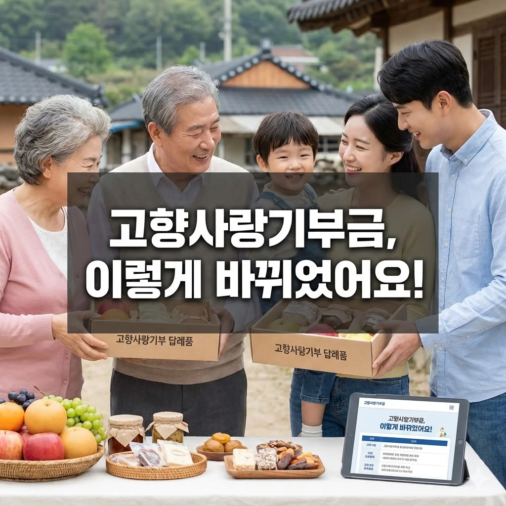 2026년 고향사랑기부제 세액공제 파격 확대! 20만원 기부하고 20만4천원 돌려받는 법 - 고향사랑기부금, 이렇게 바뀌었어요!