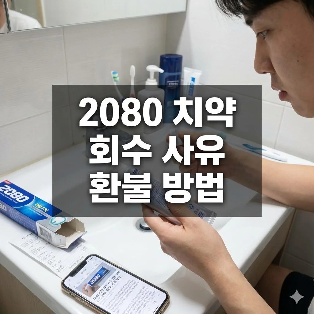 2080 치약 회수 사유 환불 방법