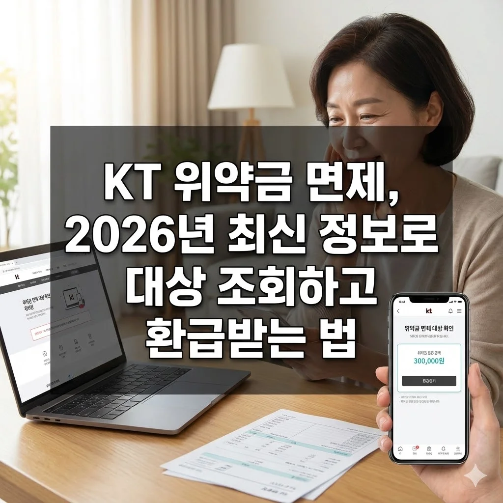 KT 위약금 면제, 2026년 최신 정보로 대상 조회하고 환급받는 법 - KT 위약금 면제, 2026년 최신 정보로 대상 조회하고 환급받는 법