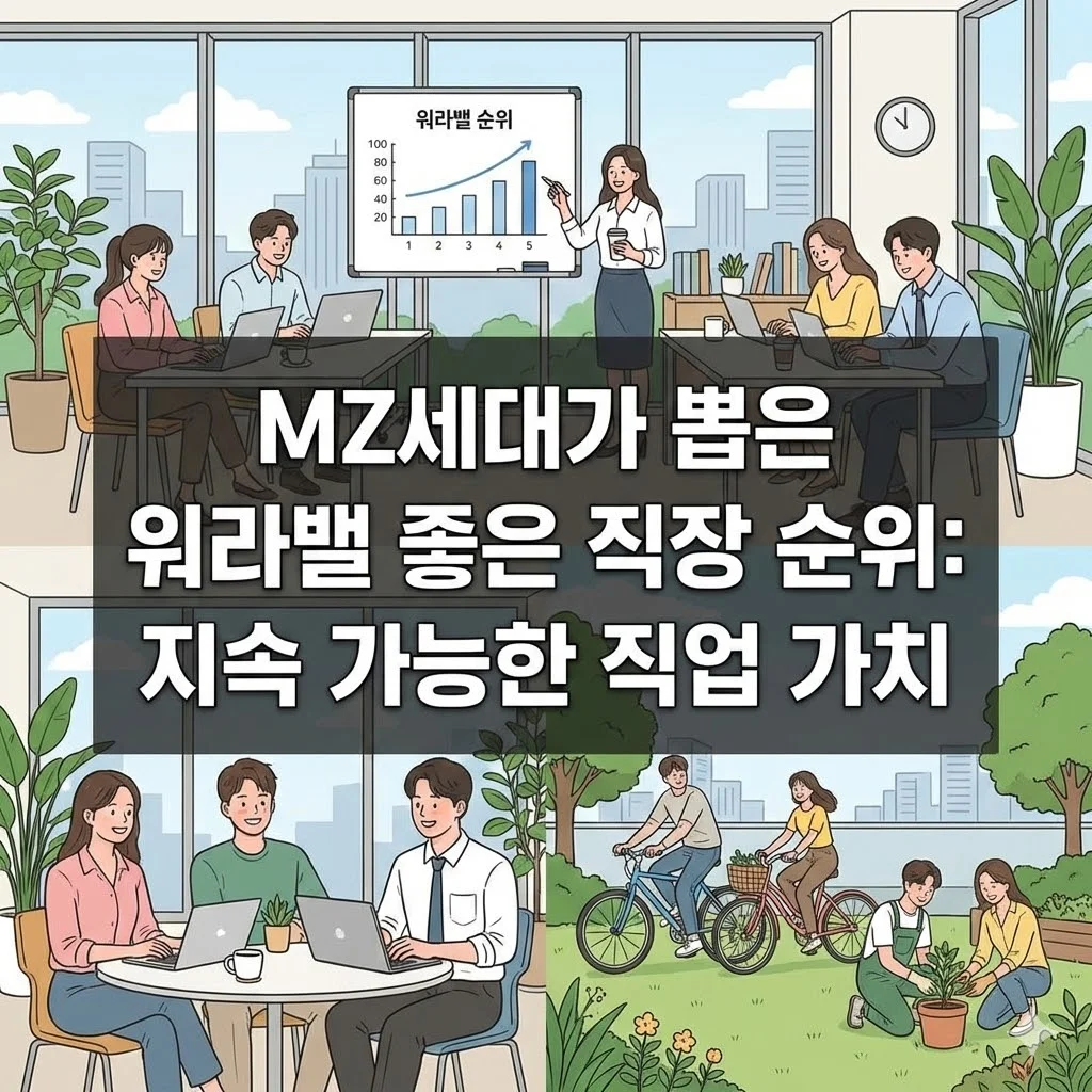 MZ세대가 뽑은 워라밸 좋은 직장 순위: 지속 가능한 직업 가치