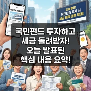국민참여형 국민성장펀드 40% 소득공제 혜택, 나도 받을 수 있을까?
