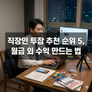 직장인 투잡 추천 순위 5, 월급 외 수익 만드는 법