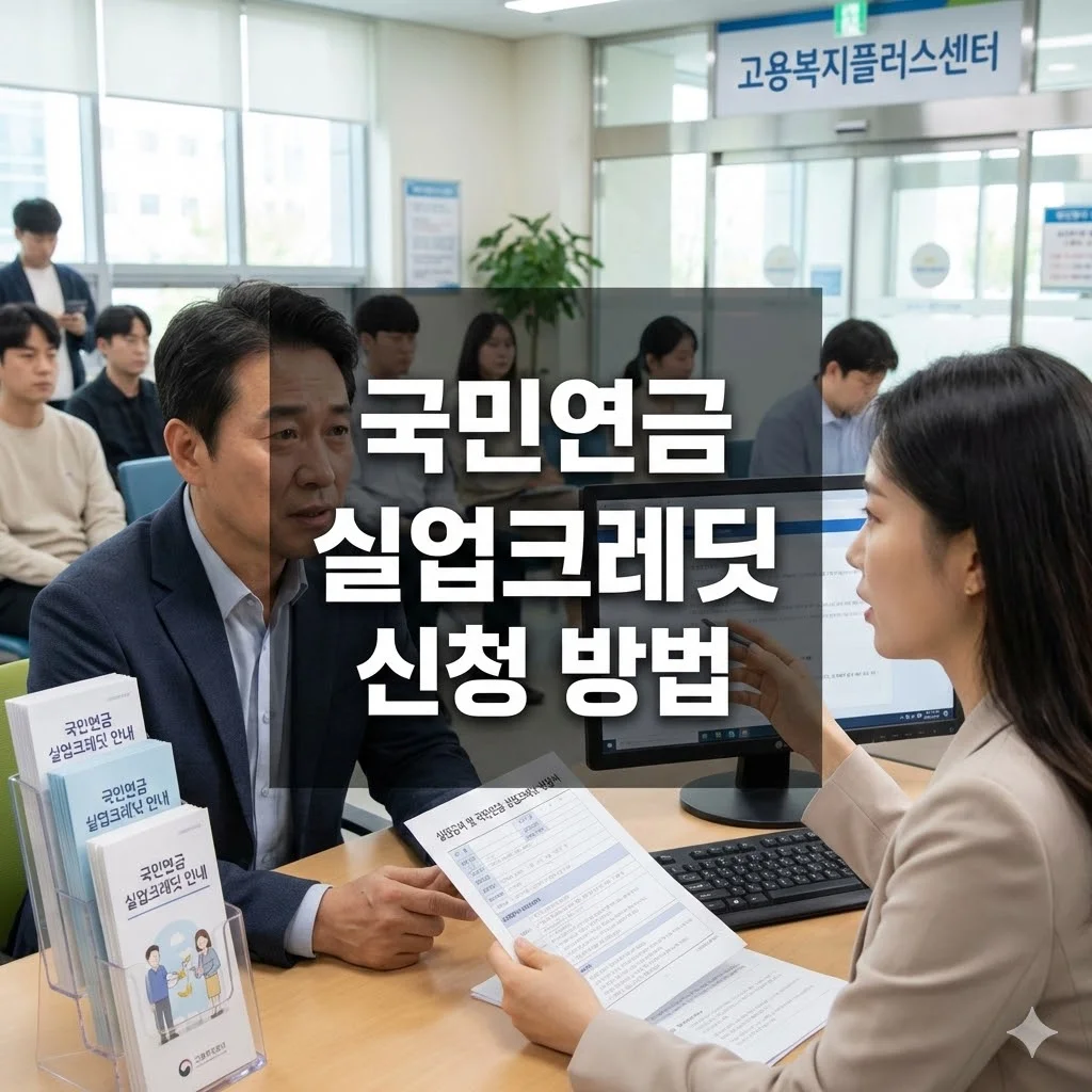 국민연금 실업크레딧 신청 방법, - 국민연금 실업크레딧 신청 방법