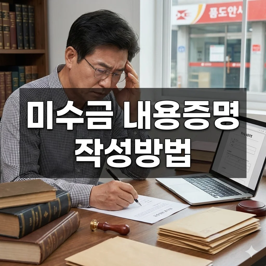 미수금 내용증명 작성방법 - 미수금 내용증명 작성방법
