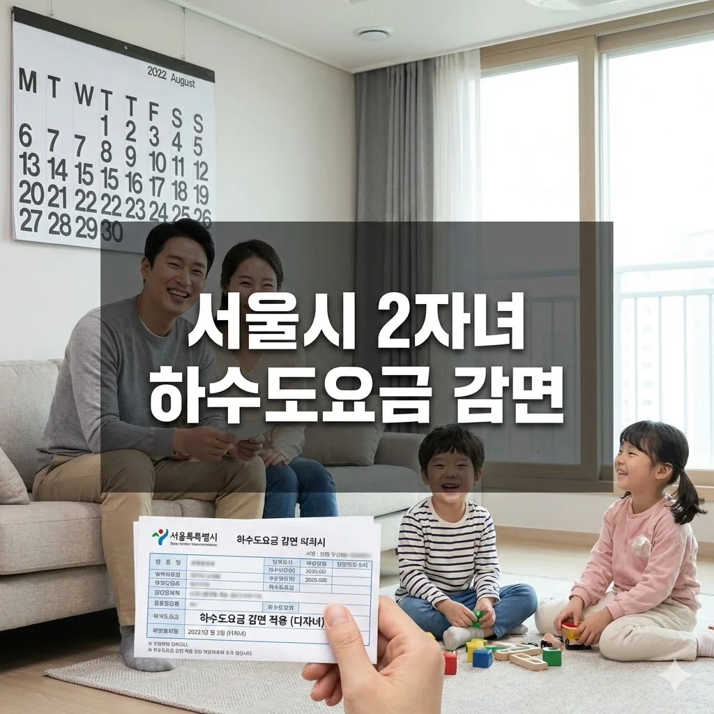 서울시 2자녀 하수도요금 30% 감면 - 서울시 2자녀 하수도요금 감면