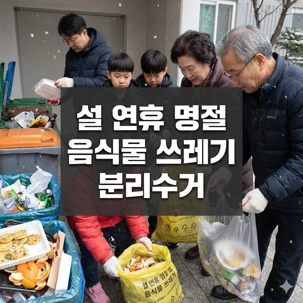 설 연휴 명절 음식물 쓰레기 분리수거 완전 정복 가이드 - 설 연휴 명절 음식물 쓰레기 분리수거
