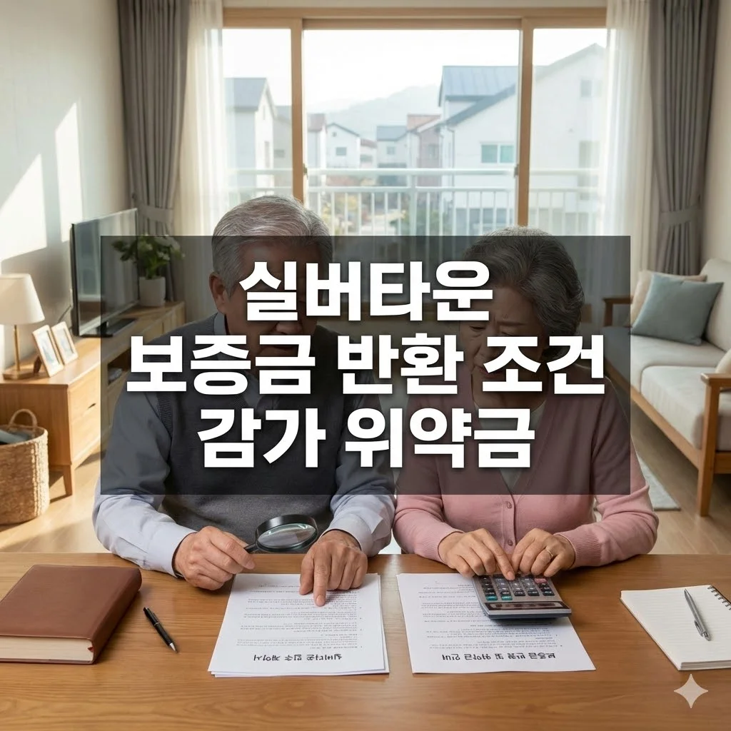 실버타운 보증금 반환 조건, 감가 위약금 꼼꼼하게 파헤치기 - 실버타운 보증금 반환 조건 감가 위약금