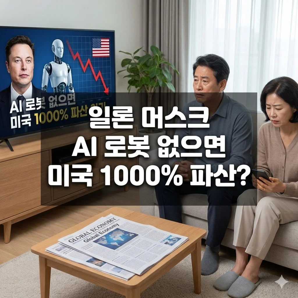 일론 머스크 AI 로봇 없으면 미국 1000% 파산, 충격 발언 분석 - 일론 머스크 AI 로봇 없으면 미국 1000% 파산