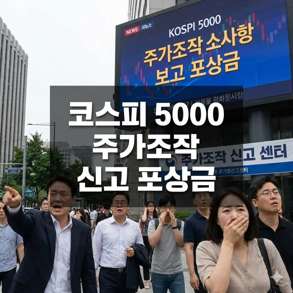 코스피 5000 주가조작 신고 포상금, 30억 상한 넘는 획기적 개편! - 코스피 5000 주가조작 신고 포상금