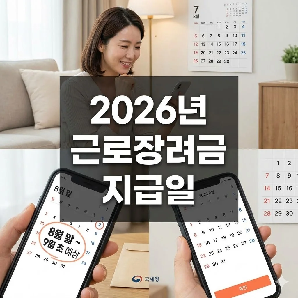 2026년 근로장려금 지급일 완벽 정리: 정기/반기 신청부터 변경사항까지! - 2026년 근로장려금 지급일
