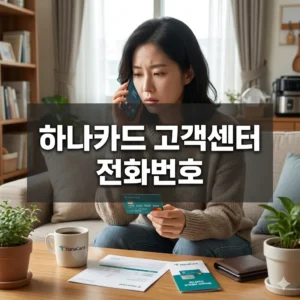 하나카드 고객센터 전화번호, 분실신고부터 상담원 연결 꿀팁까지!