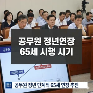 공무원 정년연장 65세 시행 시기와 핵심 쟁점 분석