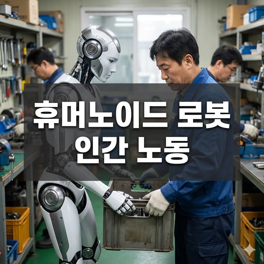 휴머노이드 로봇 인간 노동 - image