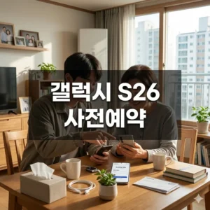 갤럭시 S26 사전예약, 놓치면 후회할 역대급 혜택 총정리!