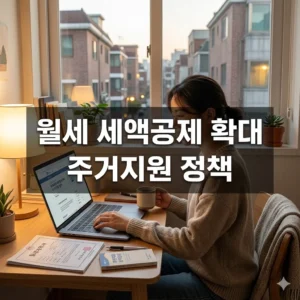 월세 세액공제 확대 주거지원 정책, 최대 170만원 환급! 
