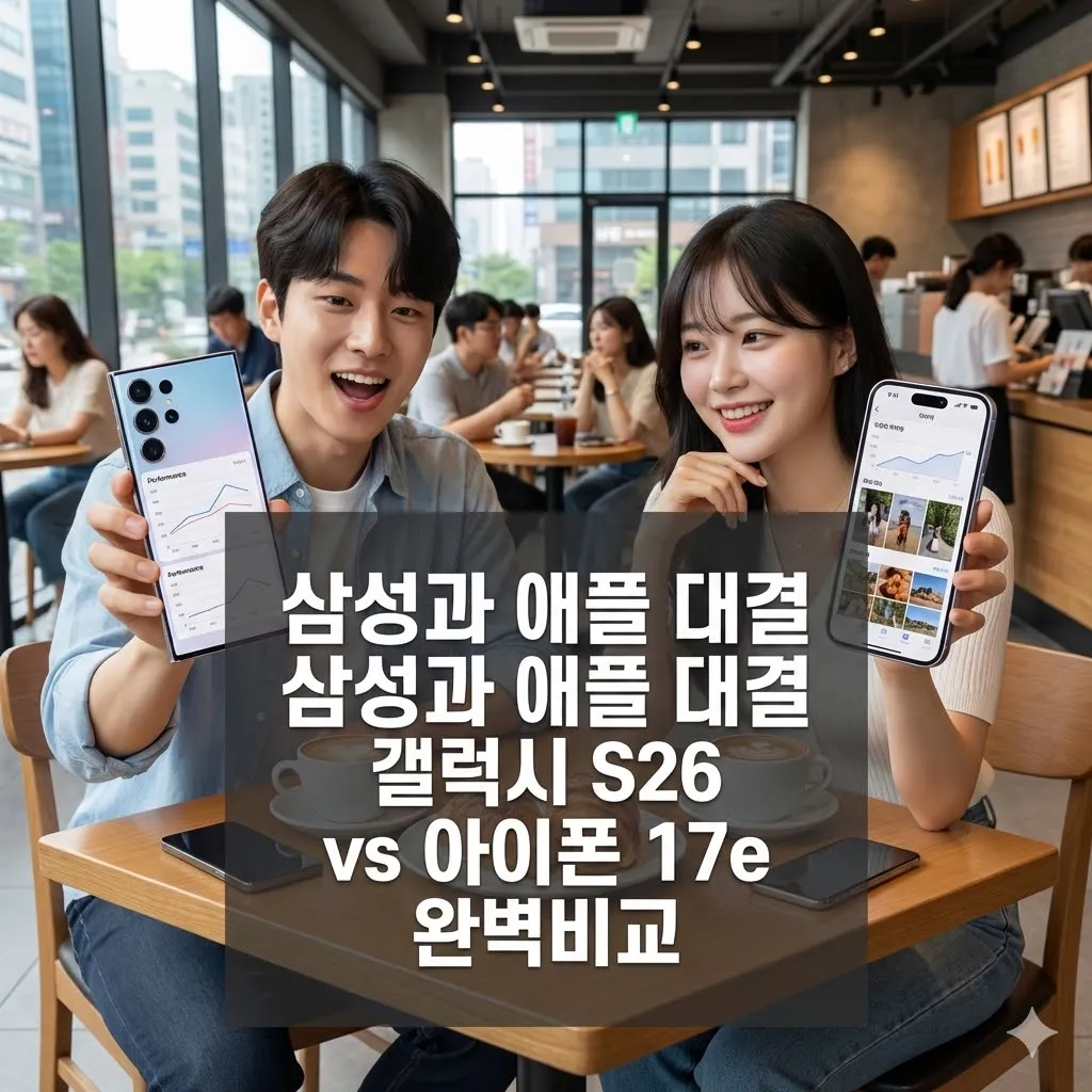 삼성과 애플 대결 갤럭시 S26 vs 아이폰 17e 완벽비교 - image