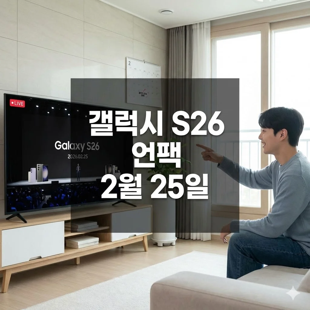 갤럭시 S26 언팩 2월 25일, AI와 엑시노스 2600의 귀환!