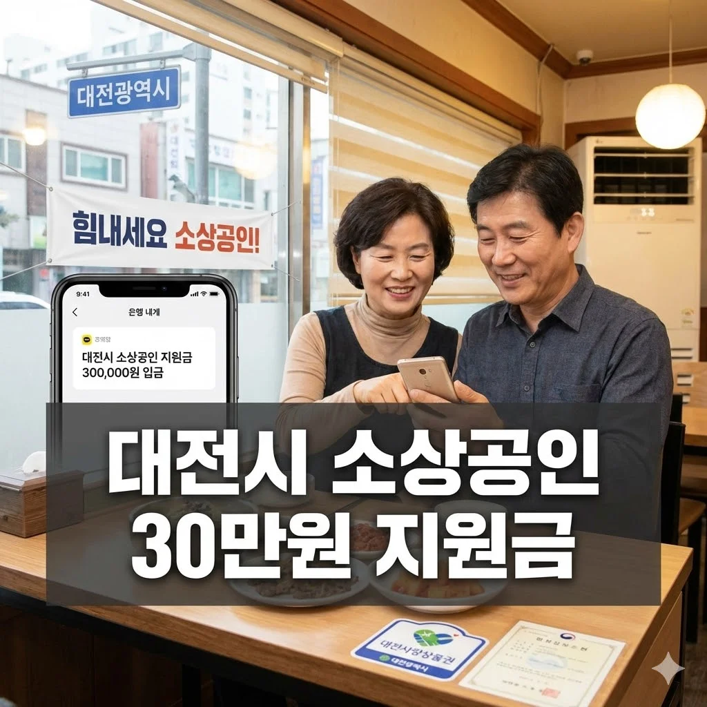대전시 소상공인 30만원 지원금 놓치면 후회할 꿀정보
