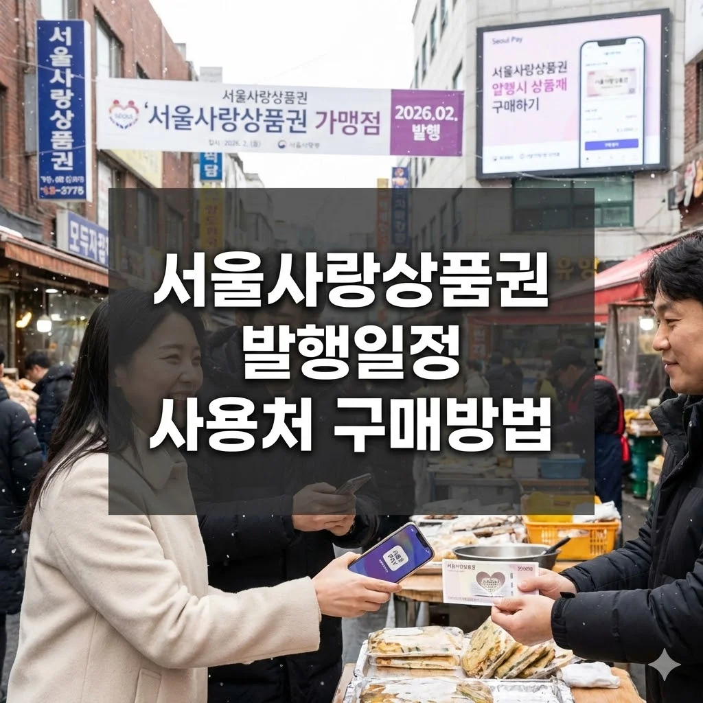 서울사랑상품권 발행일정 사용처 구매방법 총정리
