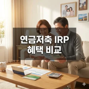 연금저축 IRP 혜택 비교, 나에게 딱 맞는 절세 연금 찾기!
