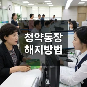 청약통장 해지방법, 2026년 현명한 대안 A to Z