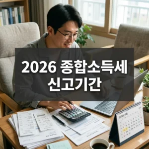 2026 종합소득세 신고기간 대상, 절세 팁 총정리
