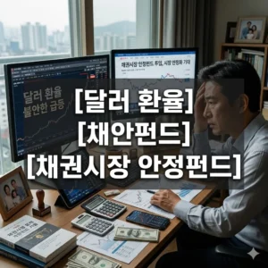 달러 환율 채안펀드 채권시장 안정펀드 역할 완벽 분석