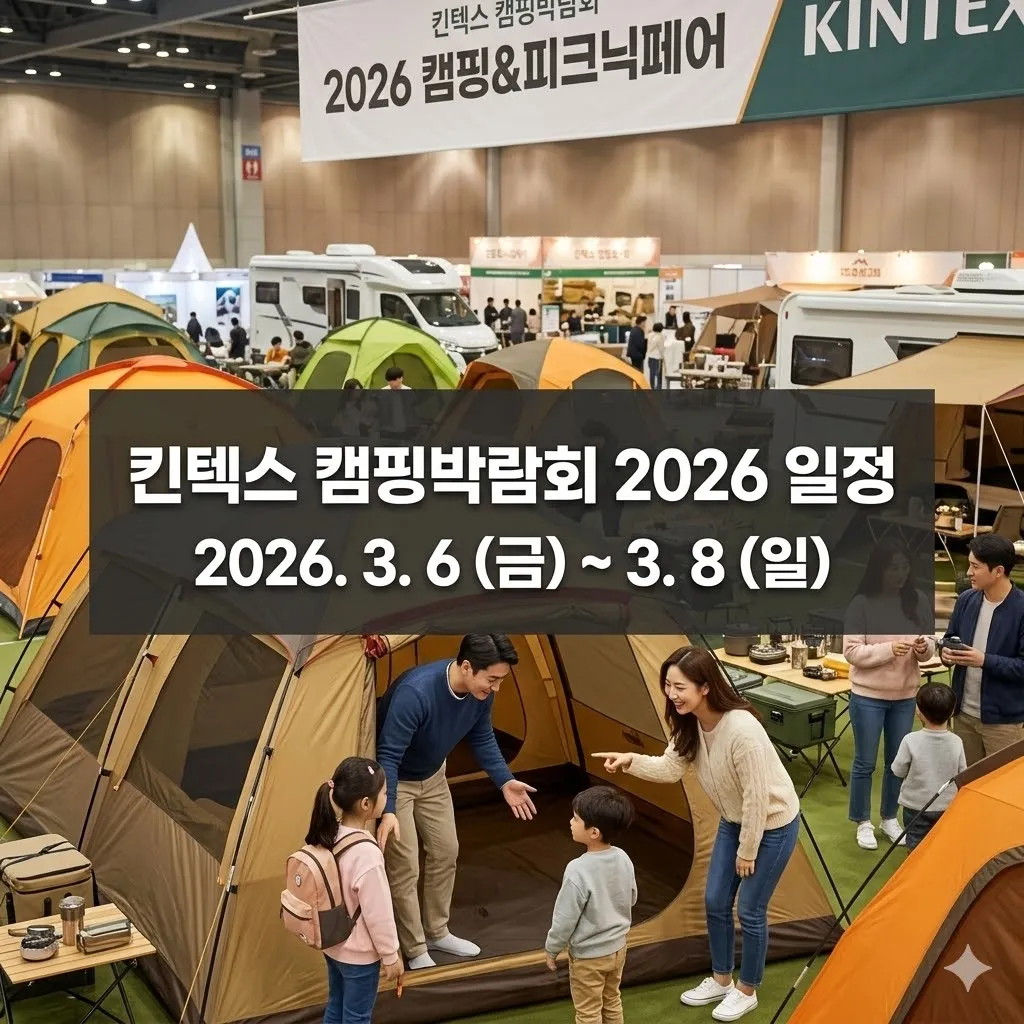 2026 킨텍스 캠핑박람회 일정, 입장 팁, 하이라이트 총정리!