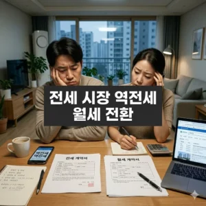 전세 시장 역전세 심화와 월세 전환