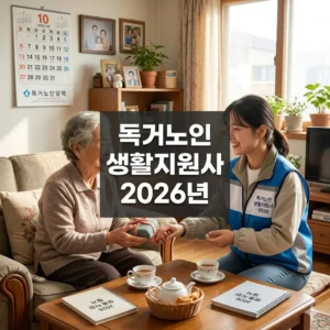 독거노인 생활지원사 2026년 모집 전격 분석!