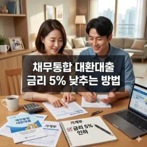 채무통합 대환대출 금리 5% 낮추는 3가지 핵심 전략
