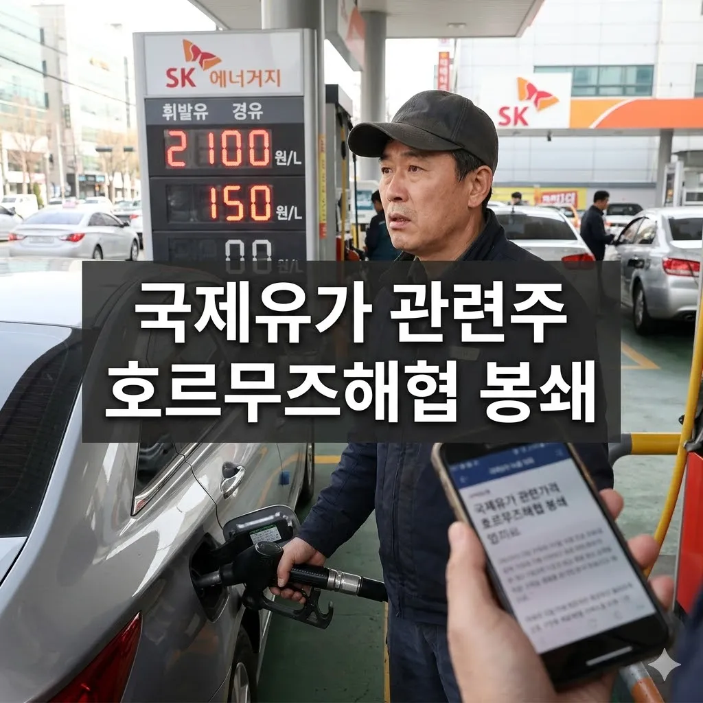 국제유가 관련주 호르무즈해협 봉쇄 - image