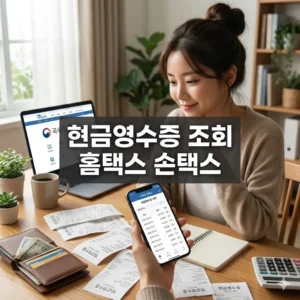 현금영수증 조회 홈택스 손택스로 빠르고 쉽게 조회하는 방법