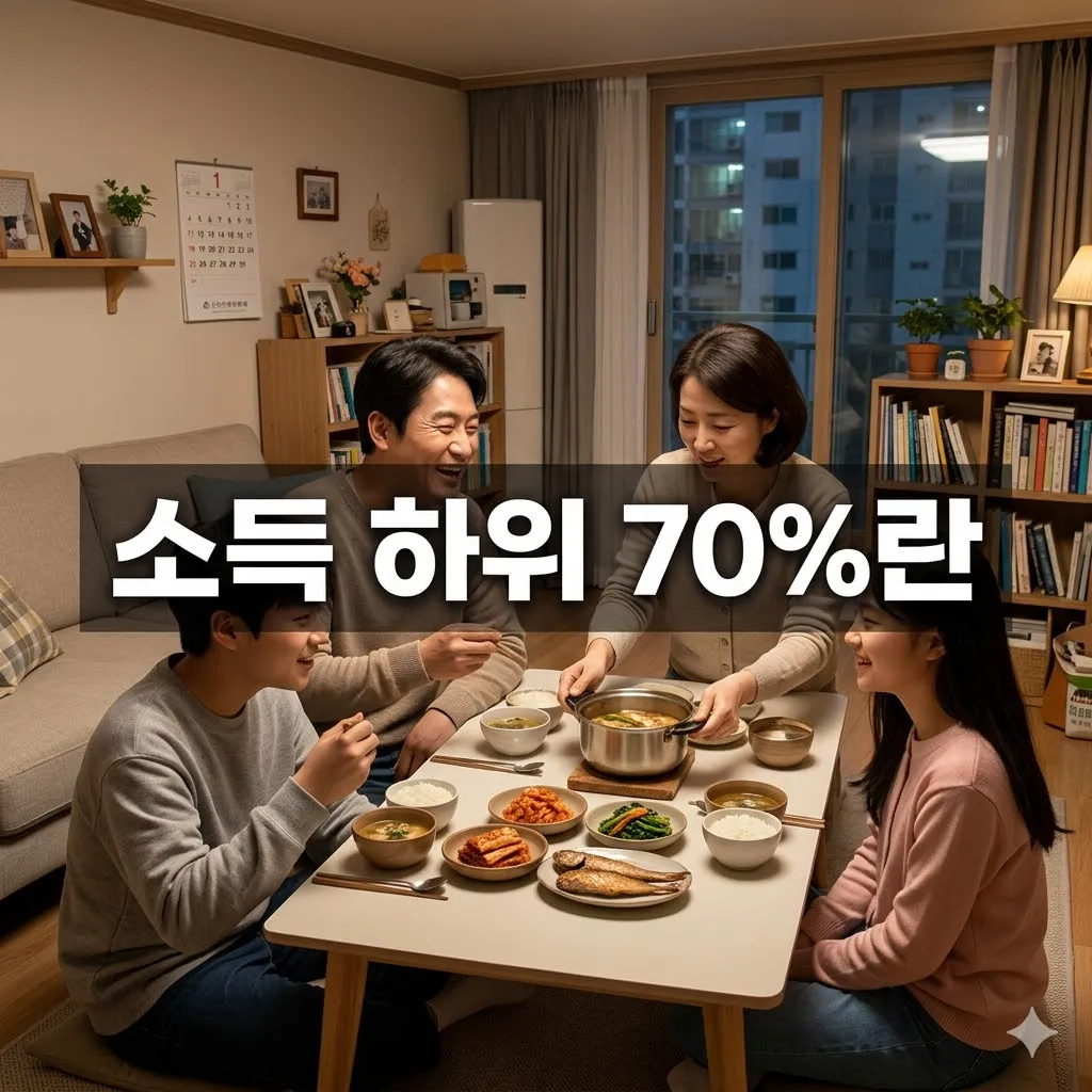 소득 하위 70%란 기준부터 혜택까지 완벽 정리