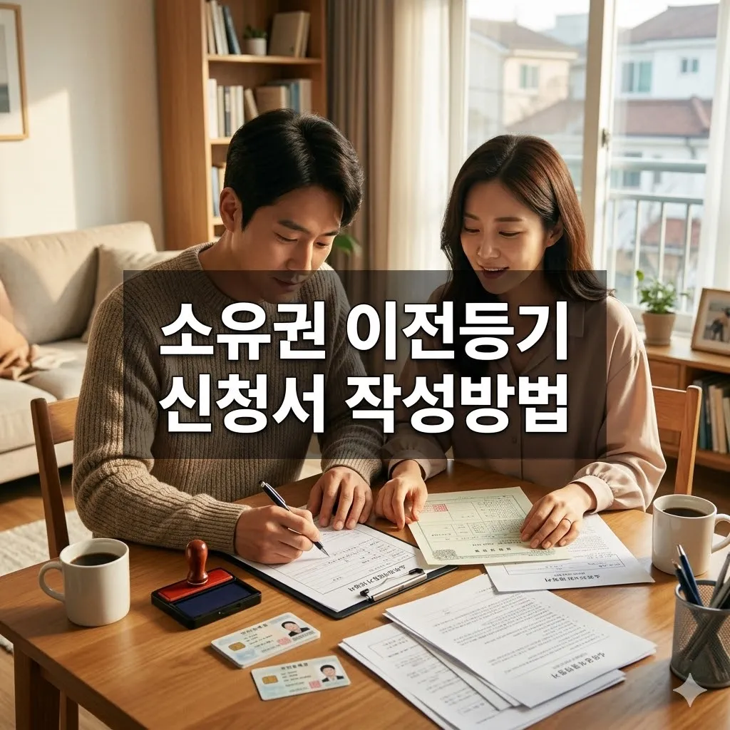 소유권 이전등기 신청서 작성방법 5단계