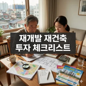 재개발 재건축 투자 체크리스트