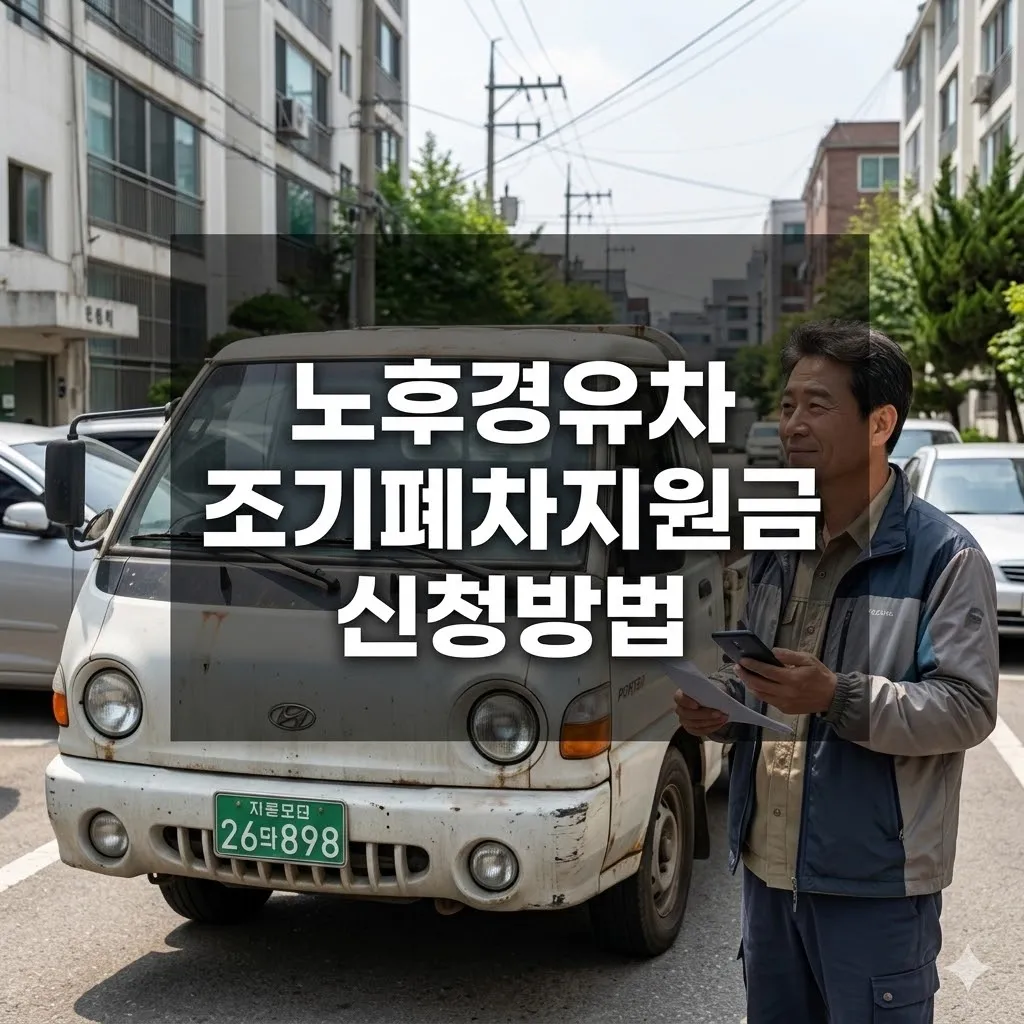 노후경유차 조기폐차지원금 신청방법 최대 300만원