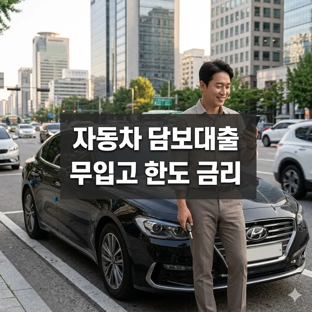 자동차 담보대출 무입고 한도 금리 조건 완벽 분석