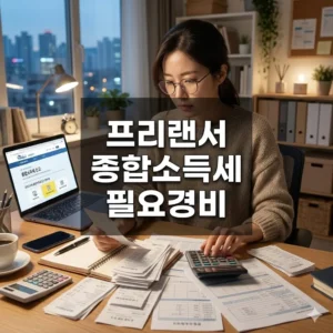 프리랜서 종합소득세 필요경비 최신 가이드