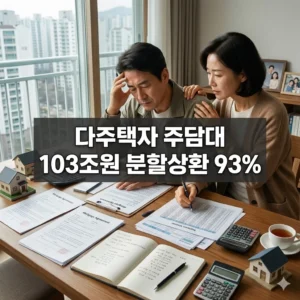 다주택자 주담대 103조원 분할상환 93%