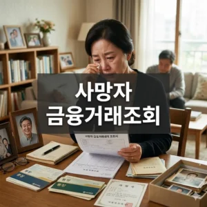 사망자 금융거래조회, 이것만 알면 끝! 상속인 가이드