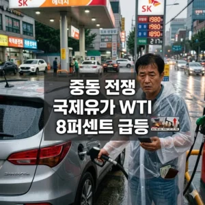 중동 전쟁 국제유가 WTI 8퍼센트 급등의 전말과 향후 전망