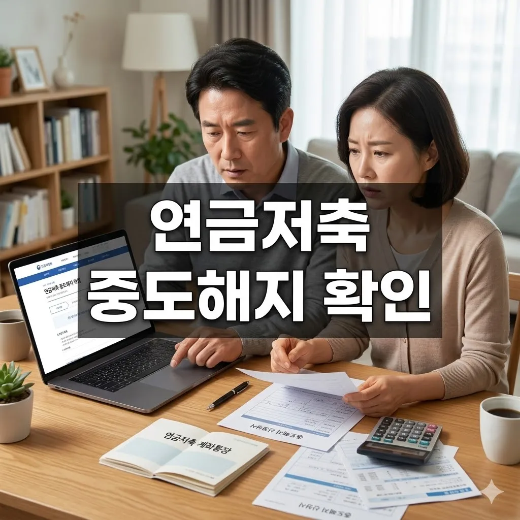 연금저축 중도해지 확인 손실 최소화 가이드