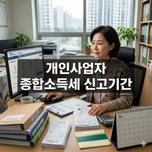 개인사업자 종합소득세 신고기간 완벽 가이드