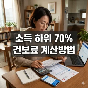 소득 하위 70% 건보료 계산방, 장기요양보험료 제외 필수 팁