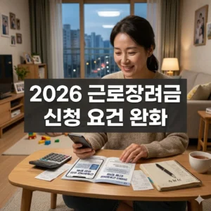 2026 근로장려금 신청 요건 완화된 요건 분석