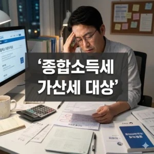 종합소득세 가산세 대상 폭탄 피하는 법
