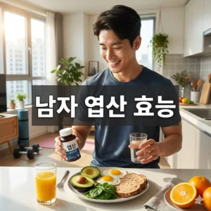 남자 엽산 효능, 정자부터 심혈관까지 남성 건강의 핵심!